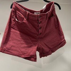 “Sonoma” Burgundy denim shorts